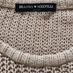 Brandy Melville knit sweater blush pink